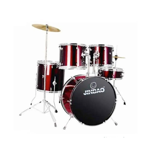 BATERIA ACUSTICA JIMBAO JUNIOR CON SILLA JBJ-104-6 VINOTINTO