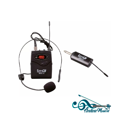 MICROFONO INALAMBRICO DE DIADEMA PRO DJ M80-HL (INCLUYE MIC SOLAPA)