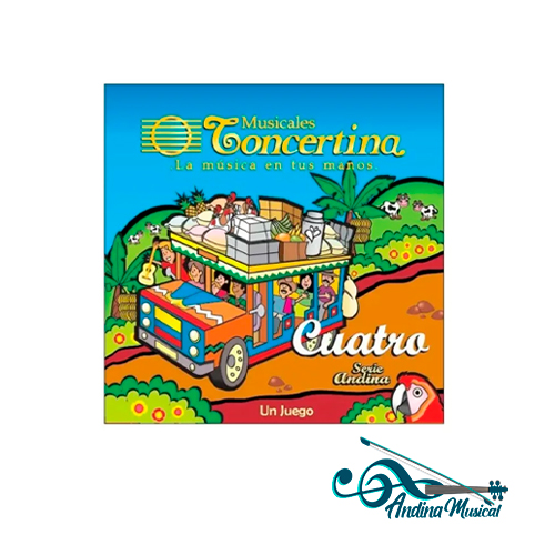 ENCORDADO CONCERTINA SERIE ANDINA NYLON BLANCO PARA CUATRO