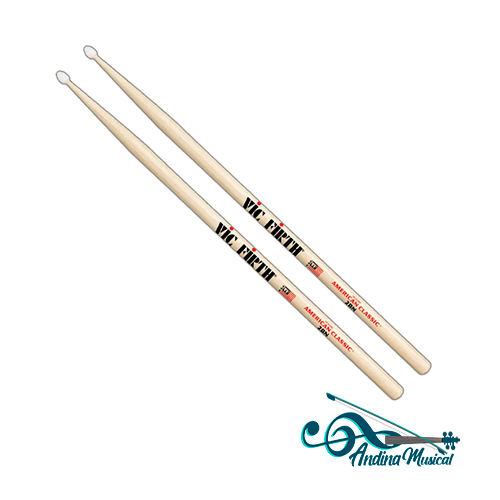 BAQUETAS PUNTA DE NYLON VIC FIRTH 2BN