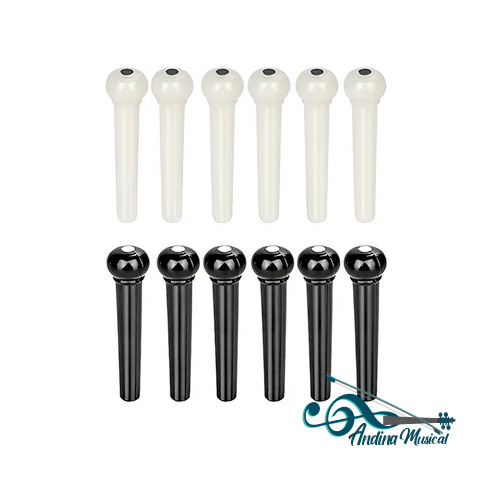 JUEGO DE PIN PUENTE PLASTICO GUITARRA ACUSTICA BP-AGP