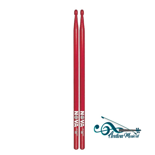 BAQUETAS NOVA 5AR PUNTA MADERA ROJA