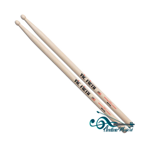 BAQUETAS VIC FIRTH A. CLASSIC 3A PUNTA MADERA NAT
