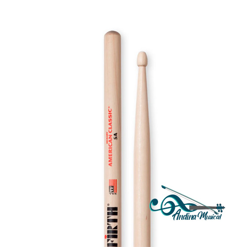 BAQUETAS VIC FIRTH A. CLASSIC 5A PUNTA DE MADERA NAT