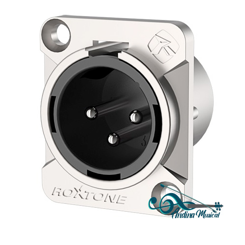 CONECTOR MACHO XLR DE CHASIS ROFORZADA RXEMD-NT