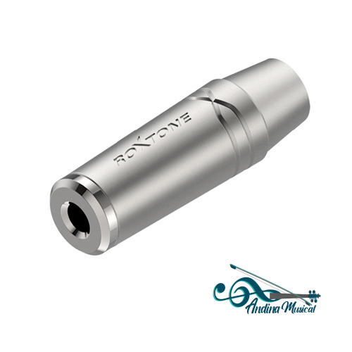 CONECTOR RXE RMJ3PP-45-NN PLATEADO DE 3.5 ESTEREO