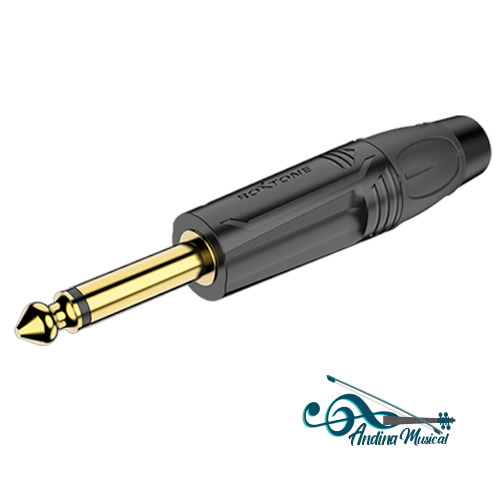 CONECTOR PLUG DE 1/4 MONO ROXTONE J2BG
