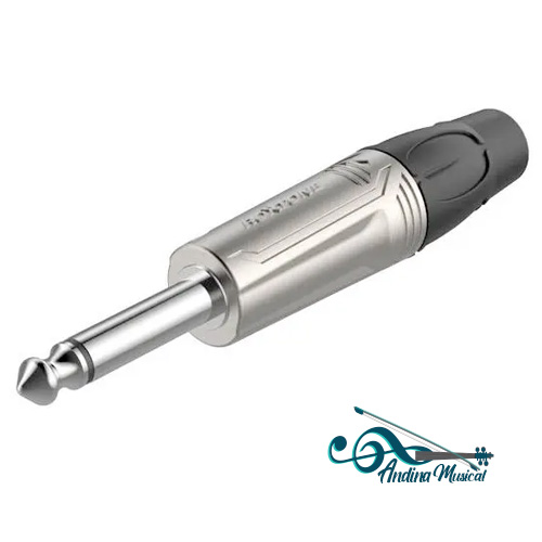 CONECTOR PLUG 1/4 MONOFONICO CON RESORTE RJ2PP-BG