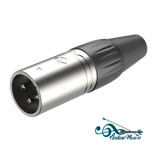 CONECTOR METALICO XLR MACHO RX3M-BG