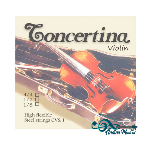 4TA CUERDA CONCERTINA VIOLIN 1/8 AC. AL CROMO CVSI-4