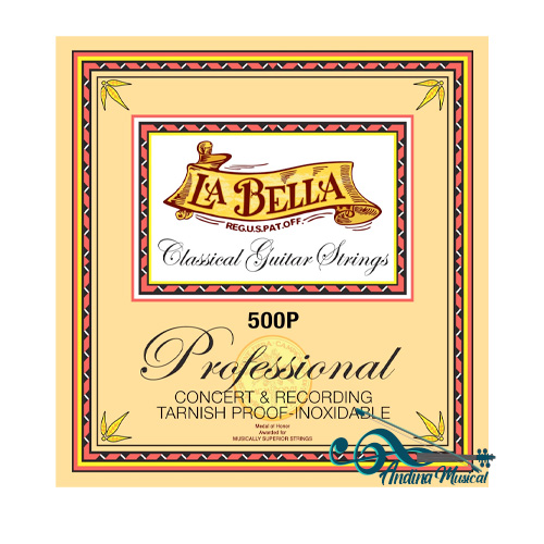 ENCORDADO LA BELLA 500P GUITARRA CLASICA MEDIUM-HARD T.