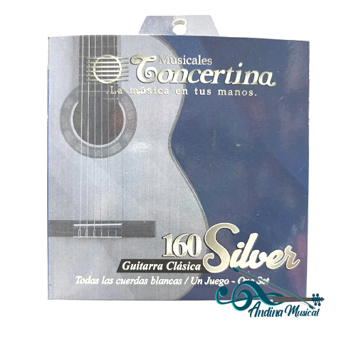ENCORDADO CONCERTINA NYLON CUERDAS BLANCAS 160 SILVER