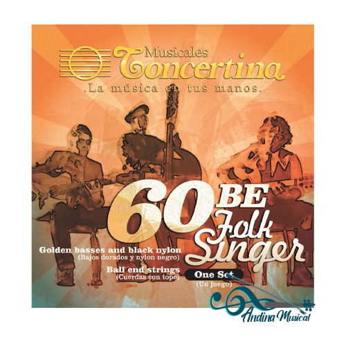 ENCORDADO CONCERTINA FOLK SINGER 60 BE