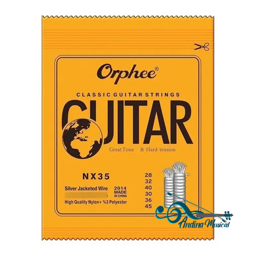 ENCORDADO GUITARRA CLASICA ORPHEE NYLON TENSION MEDIA CSC55