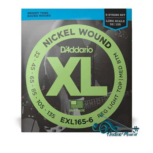 ENCORDADO D-ADDARIO BAJO EXL165-6 32-135