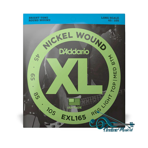 ENCORDADO PARA BAJO 4 CDS DADDARIO EXL165 XL RTMB NK 45-105