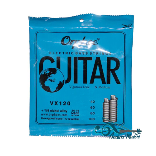 ENCORDADO ORPHEE SB4X PARA BAJO ELECTRICO 4 CUERDAS 40-100