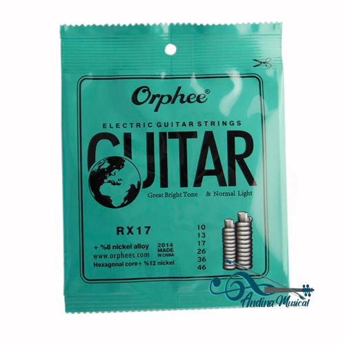 ENCORDADO GUITARRA ELECTRICA ORPHEE RX17 10-46 CON NICKEL