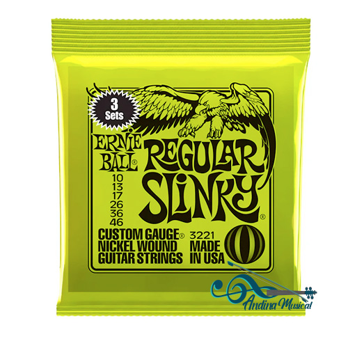 ENCORDADO ERNIE BALL GUITARRA ELECTRICA 3221 10-46