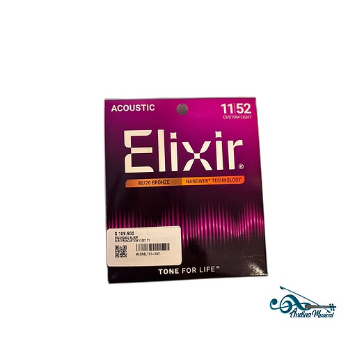 ENCORDADO ELIXIR ELECTROACUSTICA 11027 11-52
