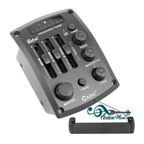 MICROFONO BELCAT CON ECUALIZADOR DE 4 VIAS Y AFINADOR  CNR-4  