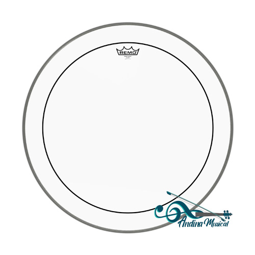 PARCHE REMO PINSTRIPE 22" TRANSPARENTE