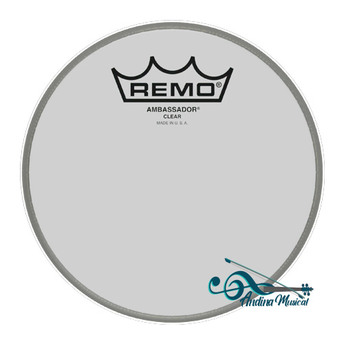 PARCHE REMO AMBASSADOR 14PUL TRANSPARENTE