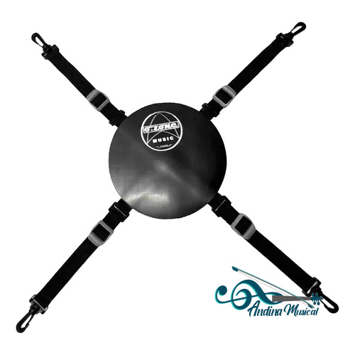 SORDINA DE PRACTICA (CAUCHO) O.ZONE PARA BOMBO DE 20 Y 22 PULG.