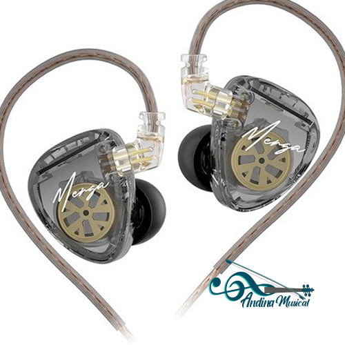 AUDIFONOS KZ MERGA IN EAR NEGRO CABLE OFC CABLE