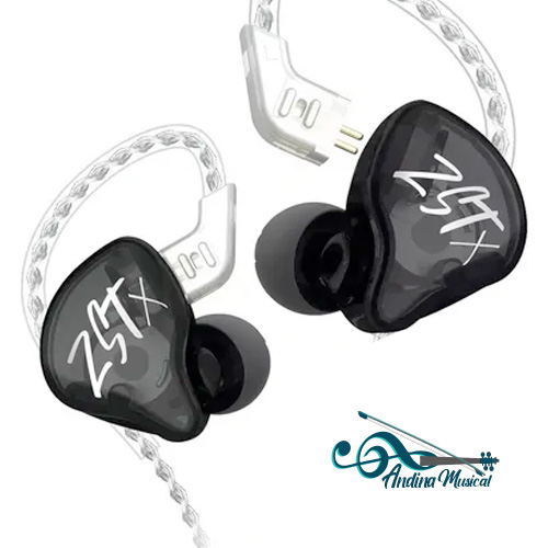 AUDIFONOS KZ ZST IN EAR NEGRO