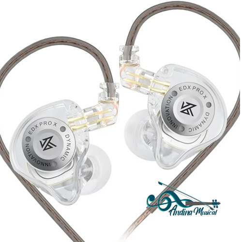 AUDIFONOS  KZ EDC PRO IN EAR GRIS CABLE PLATA