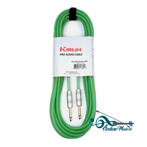 CABLE KIRLIN INSTRUMENTO 6 MTS IM-201PRG VERDE