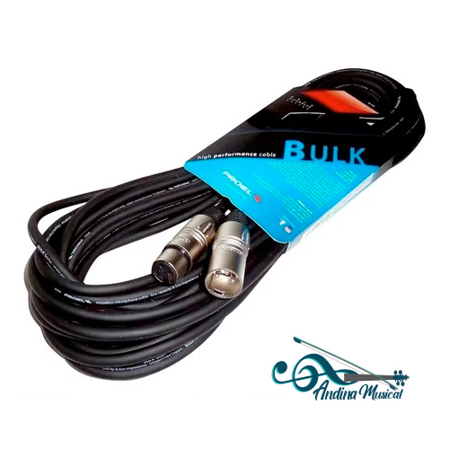 CABLE PROEL BULK250LU20 XLR A XLR 20 MTS