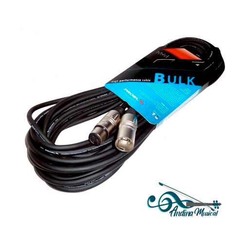 CABLE PROEL BULK250LU10 XLR A XLR 10 MTS