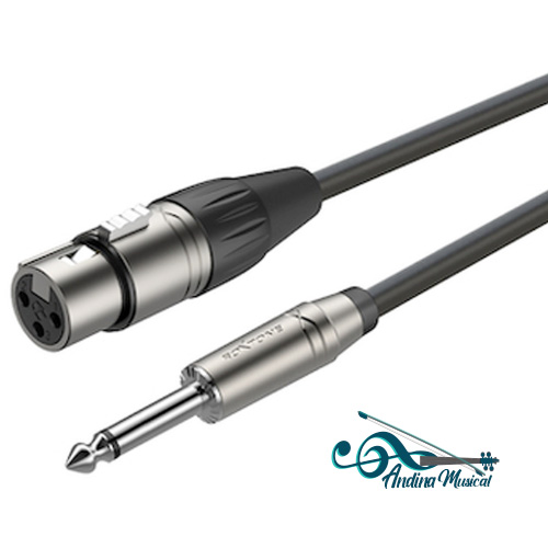 CABLE RXE SMJJ200L6 DE 1/4 ESTEREO A 1/4 ESTEREO DE 6 MTS