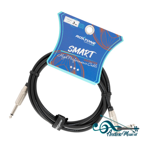 CABLE ROXTONE DE 3 MTS MGJJ110L3 AZUL PARA INSTRUMENTO