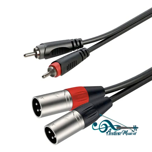 CABLE DE AUDIO RXE 2PLUG RCA A 2 PLUG XLR 3 POLOS DE 3 MTS