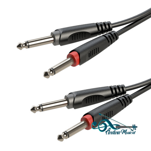 CABLE RXE RACC100 L6 2X2 DE 6 MTS 2 DE 1/4 MONO X 2 DE 1/4 MONO