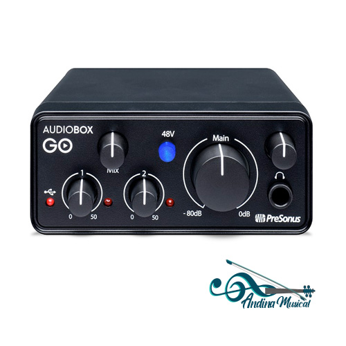 INTERFAZ DE AUDIO PRESONUS AUDIOBOX GO DE 2 CANALES