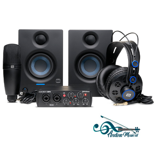 KIT DE GRABACION PRESONUS AUDIOBOX 96K COMPLETE