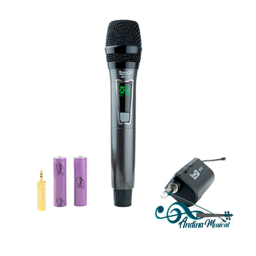 MICRÓFONO PRO DJ RECARGABLE M61-M CON BATERIA DE LITIO