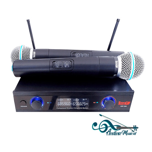MICROFONO INALAMBRICO DE MANO (X 2) PRO DJ UHF-32M