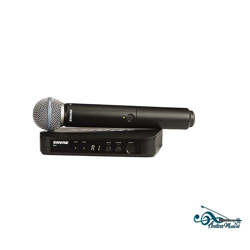 MICROFONO SHURE INALAMBRICO BLX24/B58-H9 DE MANO CON CAPSULA BETA 58