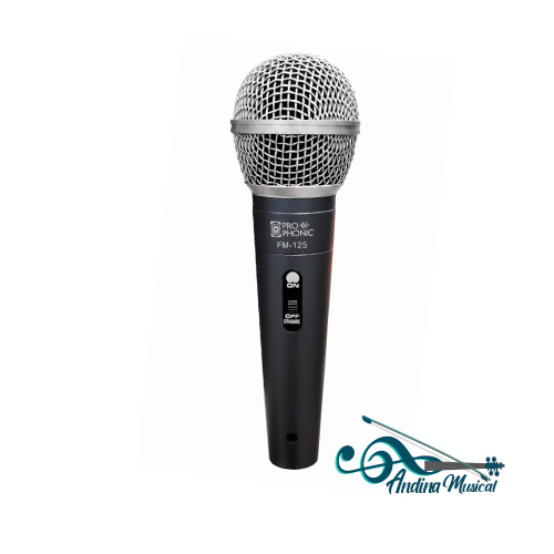 MICROFONO PROPHONIC FM - 125 DE MANO CON CABLE CANON PLUG