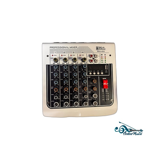 MEZCLADOR PROPHONIC MIX-400 6 CANALES INTERFAZ ANALOGA