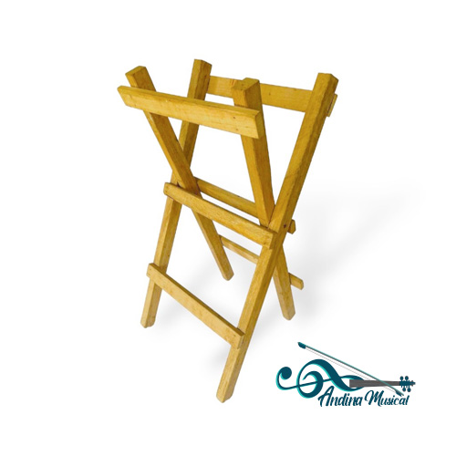 SOPORTE (BURRO) DE MADERA PARA TAMBORA FOLCLORICA SOP