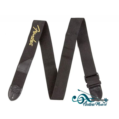 CORREA FENDER NEGRA MOD6049 GUITARRA ELECTRICA