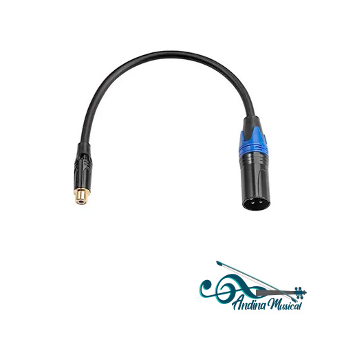CONVERTIDOR DE RCA MACHO A XLR MACHO RA2XMPM