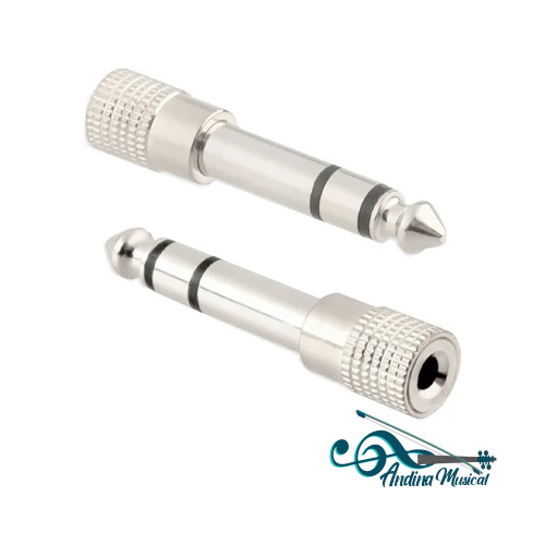 CONVERTIDOR METALICO DE PLUG 1/4 A 3.5 MONO