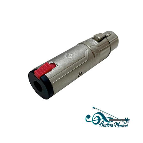 CONVERTIDOR RA3XFJF PLUG 1/4 A  XLR3P HEMBRA